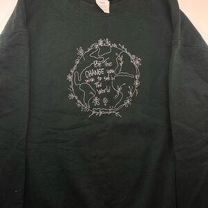 Green Graphic Sweatshirt
